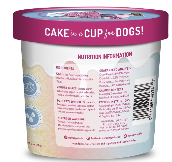 Cuppy Cake/ Birthday Mix with Pupfettis Sprinkles