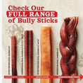 Load image into Gallery viewer, Braided Bully Sticks 6" 3ct
