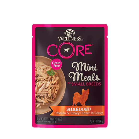 Wellness Core Mini Meals Shredded  Pouch 3oz